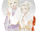 キラキラなアイコン・イラストを描きます カジュアルでキラキラなイラスト・ゲーム用・SD・表紙など イメージ1
