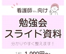 看護師向け（1000円/枚〜）勉強会資料を整えます 病院/クリニック/介護施設での経験を活かし現場目線で作成◎ イメージ1