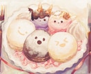 あなたのモチーフでグッズ向け食べ物イラスト描きます Vtuber様モチーフのグッズにオススメ【リテイク無制限】 イメージ6