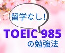 国内でTOEIC985を取得した勉強法を教えます TOEIC985の元通訳・翻訳者が自身の勉強法を全て公開！ イメージ1