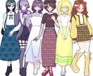 立ち絵/表情差分付きイメージイラスト制作します 立ち絵に表情差分2点つきのイラストを制作します イメージ1