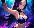 動画のサムネ・背景用フリーイラストを提供致します ASMR用の女の子キャライラスト、海、屋内などの背景◎ イメージ7