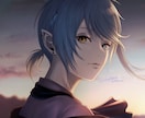 耽美で静かな世界観のイラストを制作します 繊細な光と陰で、記憶に沈む一枚を。 イメージ3