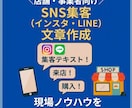 店舗販促テーマに合わせたSNS文章を作成します 現場20年のノウハウ！来店・購入に繋がる投稿案を考案 イメージ1