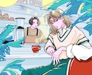 小説・雑誌の表紙や挿絵イラストを制作します 大企業との仕事実績有！ポップでレトロなイラスト制作の作成 イメージ4
