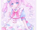 イラスト制作♡キラキラふわふわなイラスト描きます とにかく"カワイイ"が好きな方へ！SNSアイコン・立ち絵等◎ イメージ3