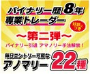 バイナリーオプション★アノマリー手法★公開します 大好評につき★第二弾★アノマリー２２種★ イメージ1