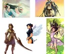 キャラクターイラスト・立ち絵・デザイン制作致します キャラクター立ち絵・イラスト・デザインが必要でしたら イメージ3