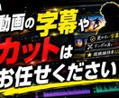 字幕や効果音、カットの代行ができます 見やすい動画作成の手伝いをしたい イメージ1