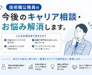 技術職公務員の今後のキャリア相談・お悩み解消します 合格後の不安解消・キャリア相談・悩み解消サポート イメージ2