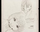 リアルにしっかりした線で似顔絵を描きます 記念日のプレゼントや好きな人の似顔絵など思い出を1枚に！ イメージ2