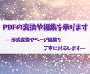 PDFの変換や編集を承ります 形式変換やページ編集を丁寧に対応 イメージ1