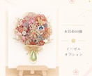 ご祝儀袋をリメイクしてキャンバスアートを作成します 結婚式の思い出を世界に一つだけの特別な花束へ イメージ7