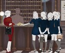 お洒落・大人っぽい　イラスト描きますます 感度のあるイラストをお求めの方へ。挿絵などにもおすすめです。 イメージ2