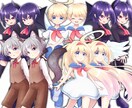 TRPG/ゲーム/動画/配信◎立ち絵制作いたします 商用利用可能！あなたの思い描くものを可愛く制作します！ イメージ8