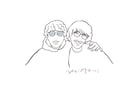 アイコンなどに使える似顔絵かきます 柔らかい線で、人と被らないオシャレな似顔絵に仕上げます。 イメージ10