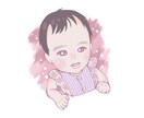 赤ちゃんのイラストアイコンを作成させていただきます 写真を元に、SNS等で使いやすいアイコンをお作りします！ イメージ3