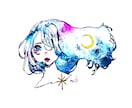 歌ってみた用のオリジナルサムネを描きます アナログで差別化必須⭐︎SNSでの宣伝サービスもします！ イメージ7