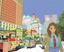 レトロな背景・人物、イラスト描きます レトロコミックな雰囲気でちょっぴり懐かしさを感じたい方へ イメージ2