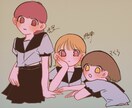 人数×５００円(二人以上)等身イラスト描きます 人数×500円＋1000円でフルカラー イメージ7