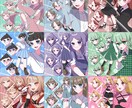 表情差分4種付き全身立ち絵を制作します 可愛い女の子・魅力的な表情を描くのが得意です！ イメージ2
