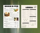 海外風！英語対応！メニューデザイン制作しますます ひとつひとつ丁寧にデザイン制作、3ヶ国語対応 イメージ2