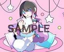 カラフルカートゥーンな1枚絵を描きます カラフルなカートゥーン風のイラストなので可愛く人目を引きます イメージ2