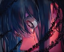 SNSアイコンイラスト作成致します 可愛い系イラスト、暗い系イラスト描きます イメージ1