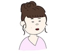 お写真をもと少し個性的なイラストお描きします SNSのアイコンにぴったり！おブスイラストいかがですか? イメージ1