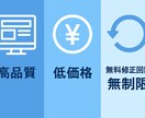 デザイン性重視のHPを丁寧に制作します 高品質×低価格×修正無制限で安心対応 イメージ1