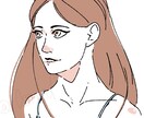 透明感のある似顔絵イラストを描きます アイコンや挿絵に使えるバストアップのイラストになります イメージ2