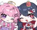 お試し版】初出品！可愛いミニキャラ描きます お試し版は描写範囲胸上専用になります！ イメージ1