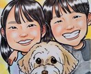 大好評！プロの似顔絵師が宝物になる似顔絵描きます 似てる！可愛い！一目で笑顔になれる明るい手描き似顔絵♡ イメージ3