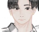 写真を元に似顔絵イラスト制作します モノクロ・カラー対応|SNSアイコンや推しイラストに イメージ4