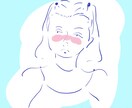 シンプルで雰囲気のあるイラスト描きます ブルーの線画でおしゃれな一枚に イメージ5