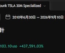 TSLA 30分足 特化型インジを提供します 過去検証＋437,591％｜LONG・SHORT両対応 イメージ3