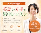 英会話の苦手に集中！全8回の個別レッスンをします 【3名限定価格】30分×全8回 大人の学び直し英会話 イメージ1