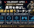 元プロがVALORANT・APEXをコーチングます 元プロゲーマーが録画を分析し改善点を丁寧に指導！ イメージ1