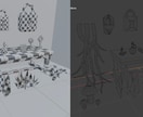 ゲーム用低負荷小物プロップを制作します 低ポリで可愛い/カッコいい小道具作りますUnity対応 イメージ4