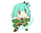 風属性の魔導師（女の子）となっています 風属性をモチーフにした女の子の魔導師のキャラデザです。 イメージ4