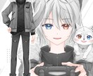 Vtuberキャラデザ～モデリングまで制作します Live2Dモデル・パーツ分けイラスト・ロゴ・SDもご用意！ イメージ6