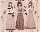 キュートな女の子のSNSアイコンヘッダー制作します ワクワクする可愛い女の子のイラスト描きます！ イメージ9