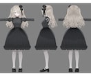 Vtuberフルスクラッチ3Dモデル制作承ります 完全フルスクラッチ！イラスト立体再現！VRC対応化可能！ イメージ2