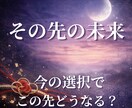未来視｜このままで大丈夫？未来の流れを霊視します 今の選択や状況が、この先どう変化していくのかを読み解きます イメージ1