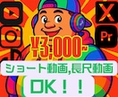 こんな動画が作りたいを形にします 3000円〜動画編集承ります！ イメージ1