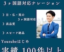 ３ヶ国語対応可能 ナレーションをお届けします 日、英、フランス語で高品質の男性ボイスナレーション イメージ1