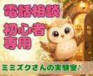電話相談初心者さん専用✨️初めの一歩を応援します ものは試し。緊張さん/不安さん/疑問さんの電話相談お試し場♪ イメージ1
