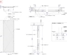 ミラー貼建具の実施図を販売しています 《作図時間短縮》幅・高さの寸法変更で実物件対応可能！ イメージ2