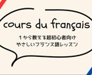 30分4回、初心者向けフランス語レッスンします フランス語がある程度話せるようになるためのレッスン イメージ1