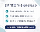 売れないLPの買わない理由を診断、PDF納品します 申込が来ない原因と、まず直すべき箇所をPDFで明確にします イメージ10